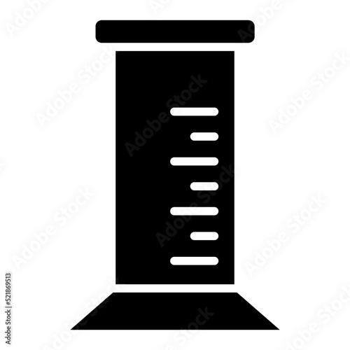 Graduated cylinder icon