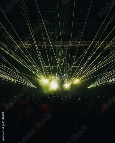 Show laser electronic music party