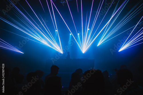 Show laser electronic music party
