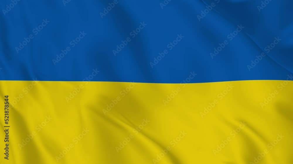 Ukraine realistic waving flag. smooth seamless loop 4k video Ukraine realistic waving flag. smooth seamless loop 4k video