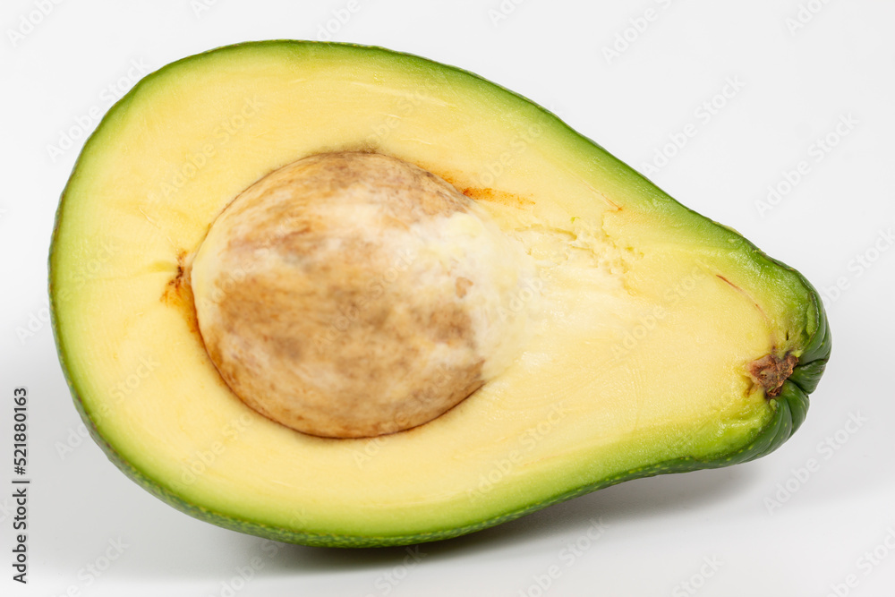 close-up avocado isolated on white background close-up avocado isolated on white background