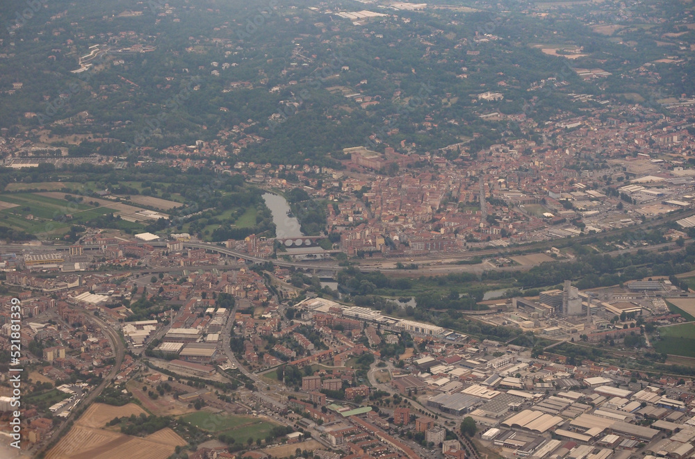 Aerial view of Moncalieri