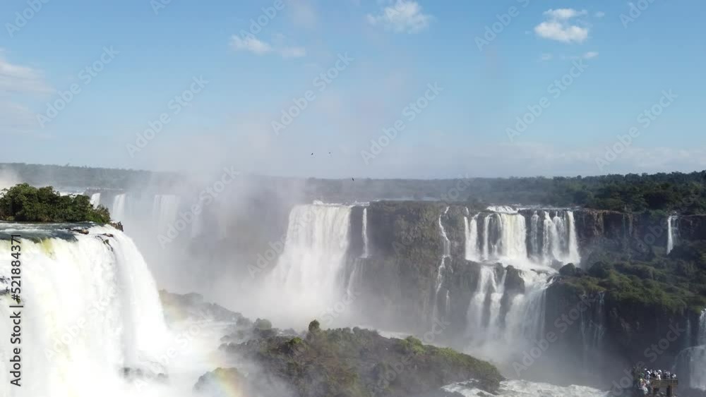 Iguazu Falls natural border between Brazil and Argentina Iguazu Falls natural border between Brazil and Argentina
