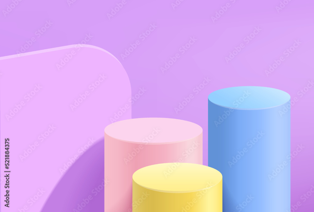 Minimal background mock up with podium for product display. 3d rendering. Minimal background mock up with podium for product display. 3d rendering.