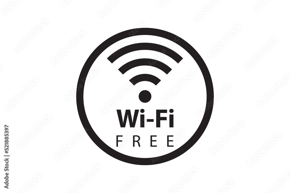 Wifi free zone symbol. Wireless signal sign. Mobile internet vector icon. Wifi free zone symbol. Wireless signal sign. Mobile internet vector icon.