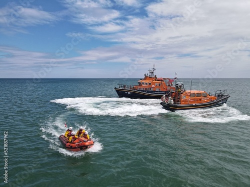 RNLI Humber Lifeboat / Bridlington Lifeboat / Withernsea Lifeboat on manoeuvres photo