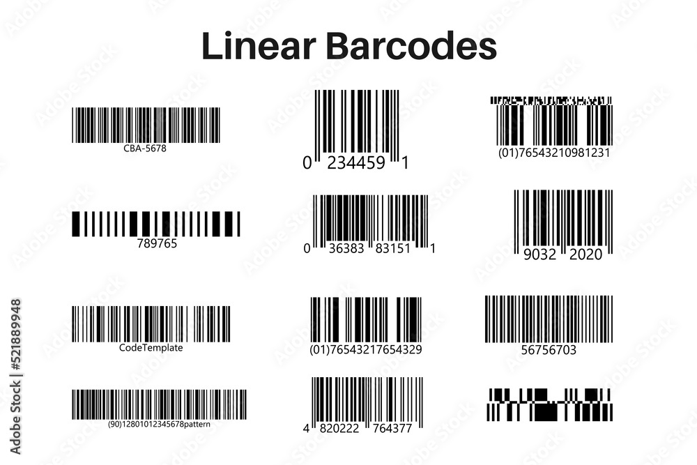Code stickers on isolated background. Code sample Code stickers on isolated background. Code sample
