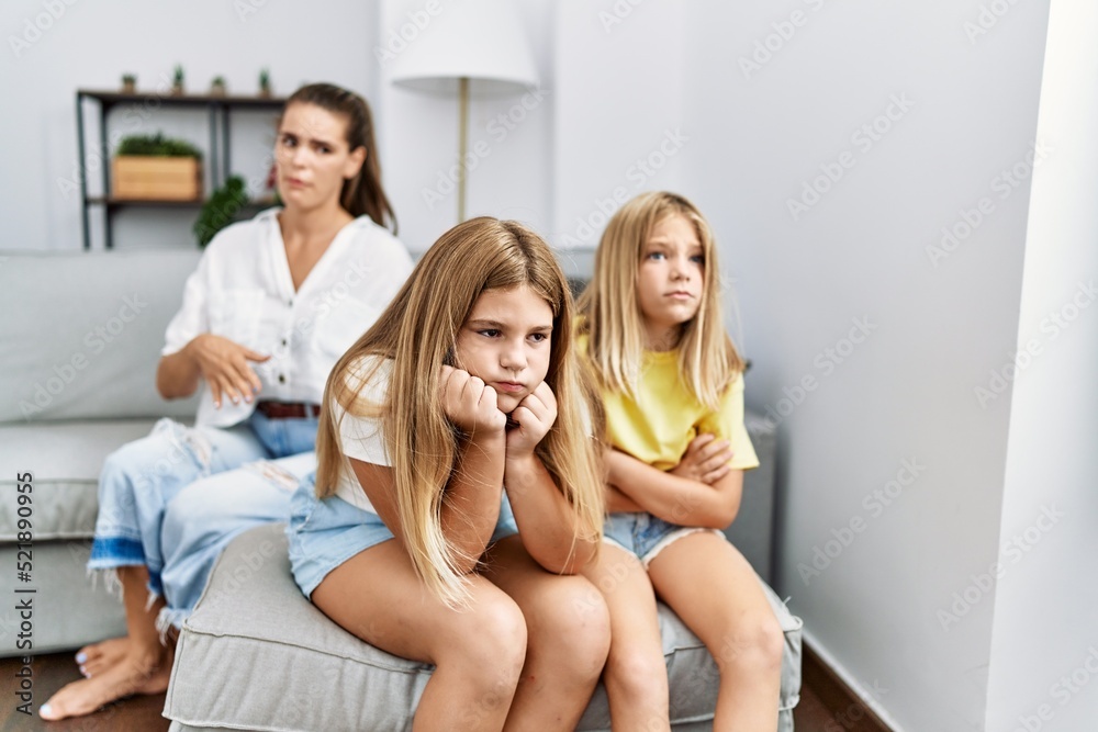 Mother and daughters angry for sisters problem at home Mother and daughters angry for sisters problem at home