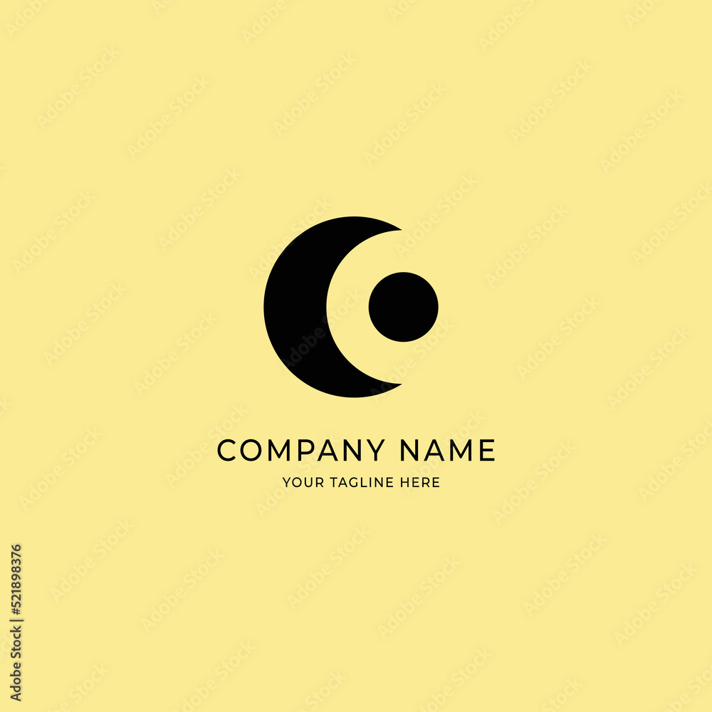 Obraz premium Modern company logo with simple vector style