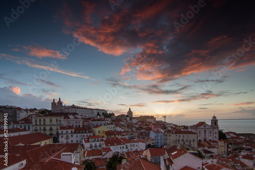 Amazing city of Lisbon at sunrise