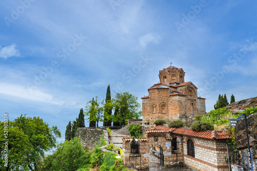 Saint John Kaneo Orthodox Church by Lake Ohrid, North Macedonia. One of the most famous churches in Ohrid, Macedonia