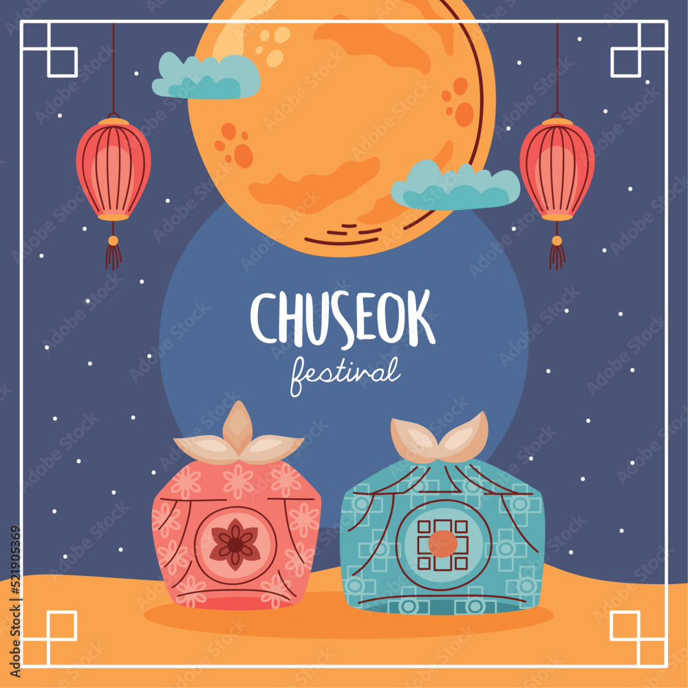 chuseok festival lettering