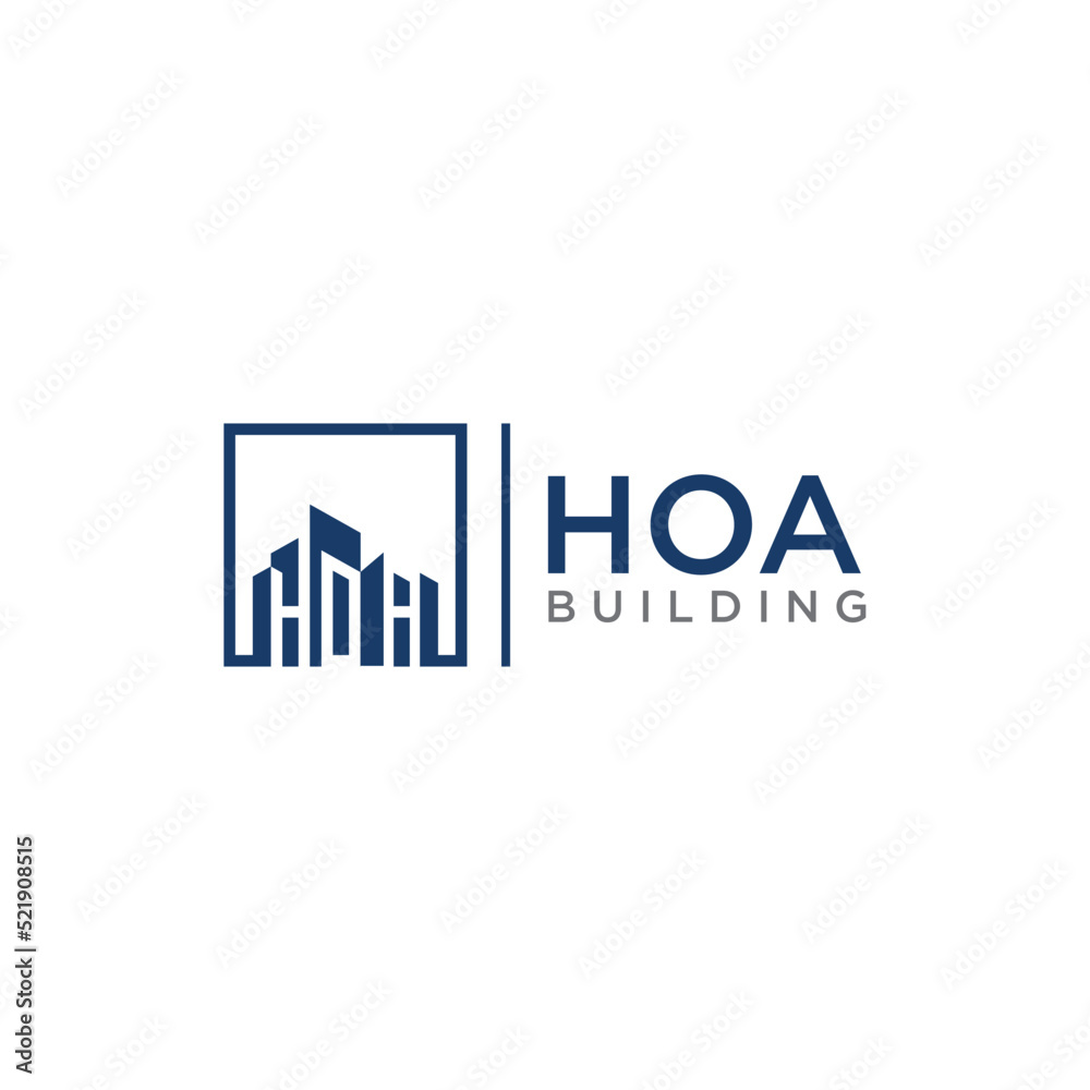 H O A - Homeowners Association acronym, building