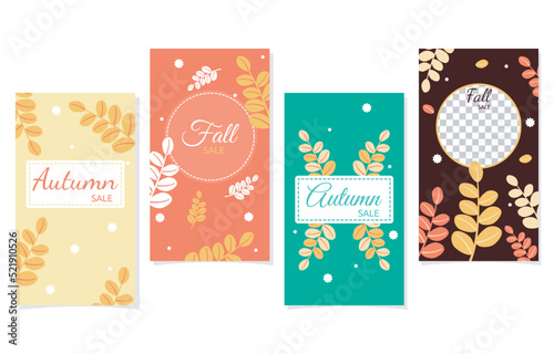 Fallen Leaves Fall Autumn Sale Social Media Business Promotion