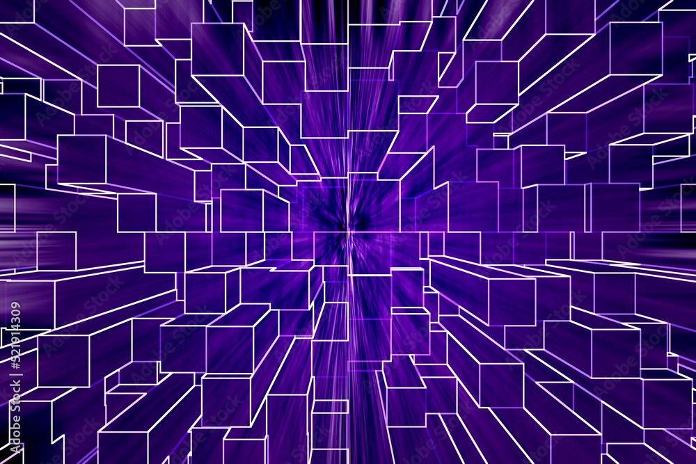 Abstract purple digital metaverse background