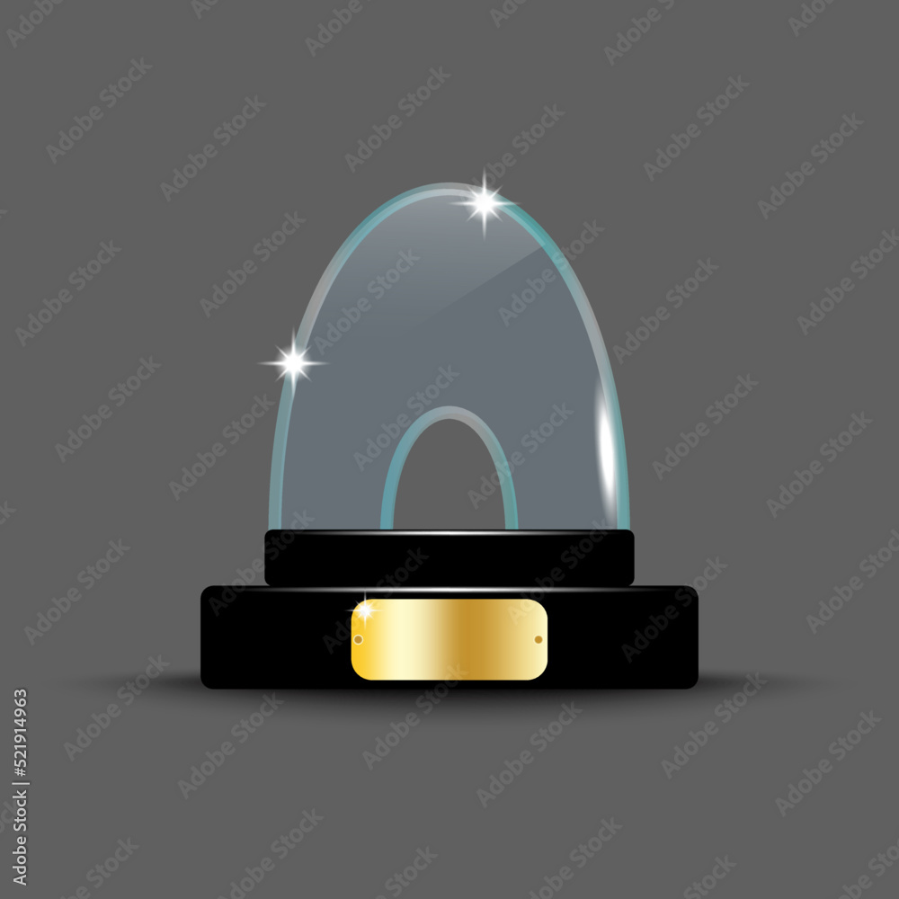Champion trophy. award glass. Vector illustration. Stock image. Champion trophy. award glass. Vector illustration. Stock image.