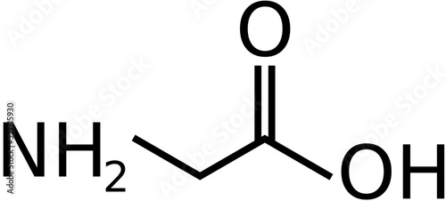 Glycine Chemical Compound Flat Icon