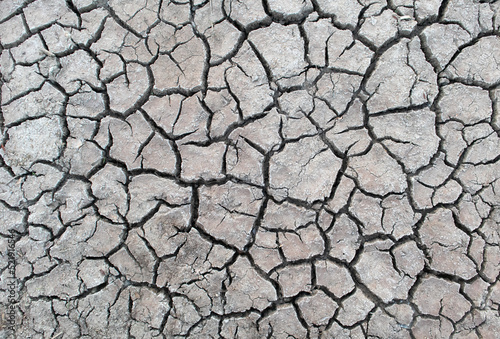 Cracked ground
