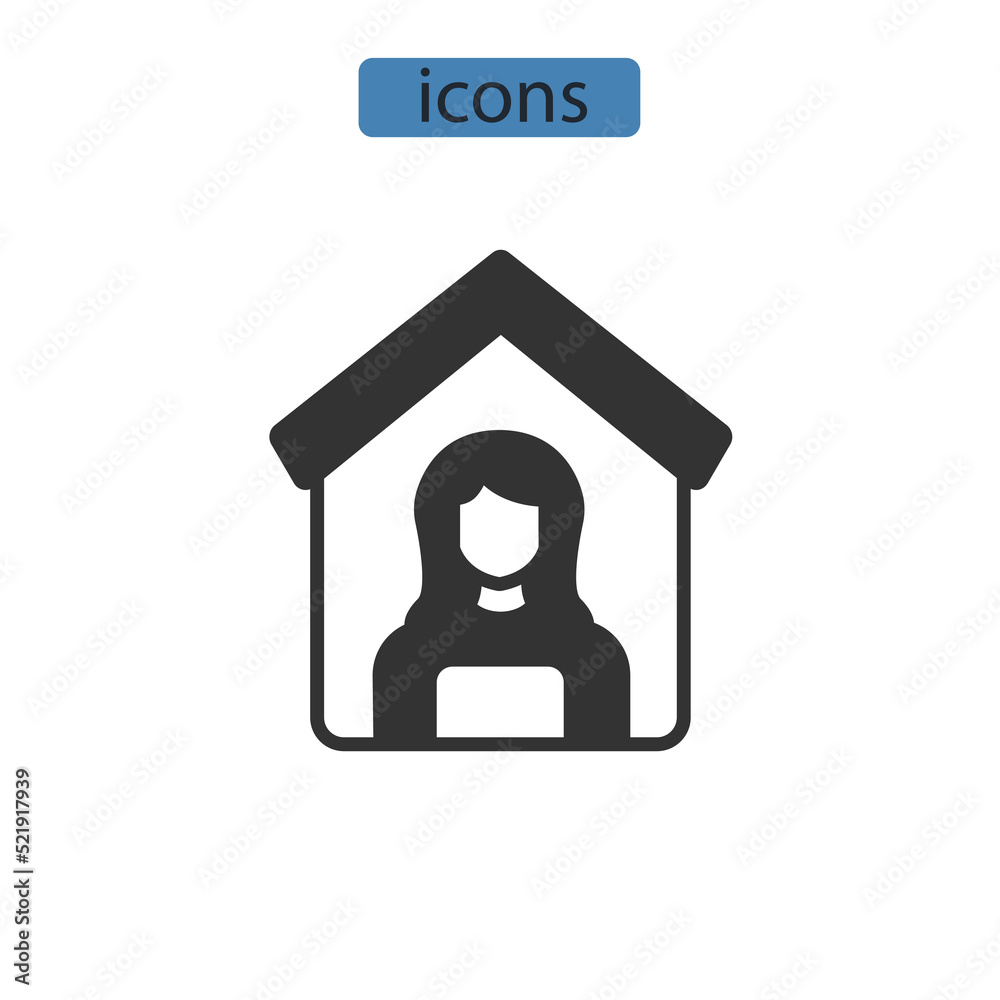 employee women icons symbol vector elements for infographic web employee women icons symbol vector elements for infographic web