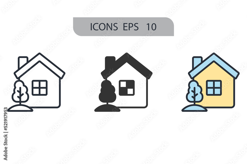 home icons symbol vector elements for infographic web home icons symbol vector elements for infographic web