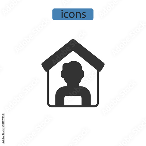 employee men icons  symbol vector elements for infographic web © AHMAD