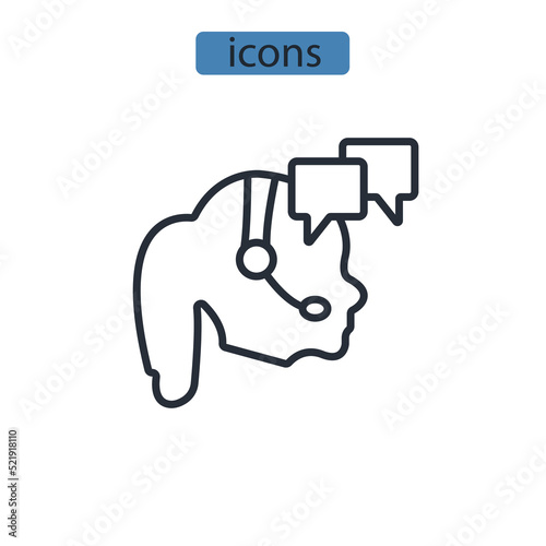 support icons  symbol vector elements for infographic web