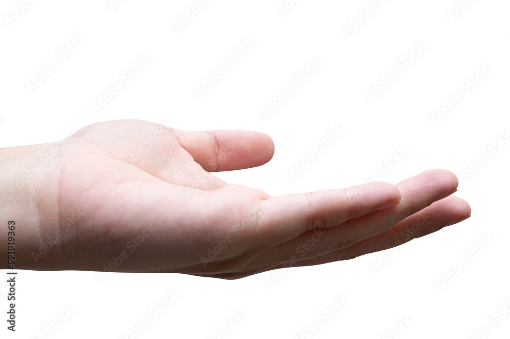 Women hand reach and ready to help or receive. Gesture isolated. Women hand reach and ready to help or receive. Gesture isolated.