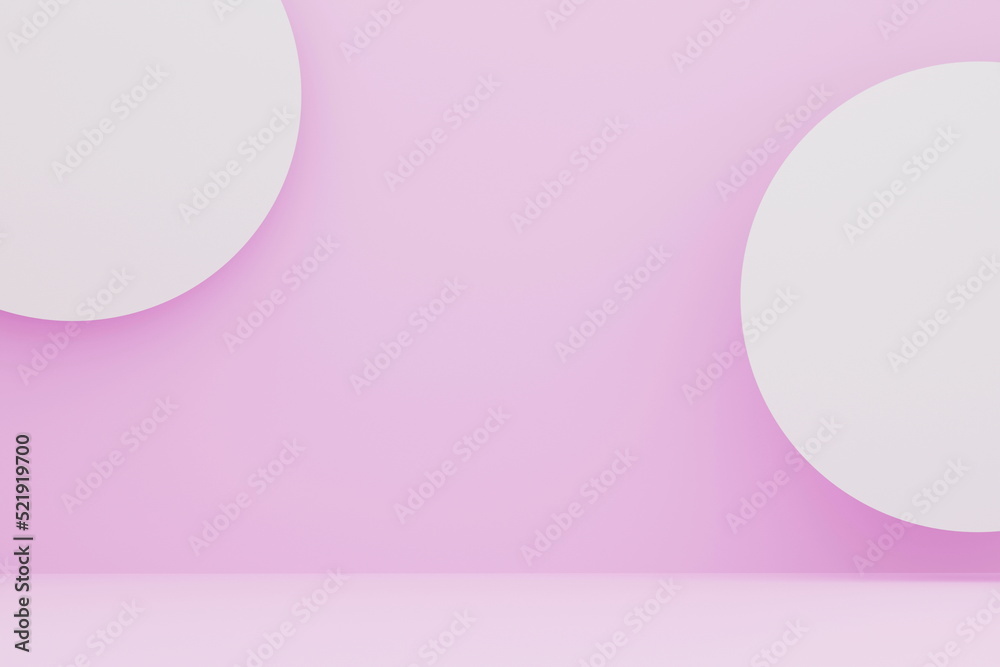 pink backdrop and geometric shapes Circle. Pastel color, 3d render, 3d illustration pink backdrop and geometric shapes Circle. Pastel color, 3d render, 3d illustration