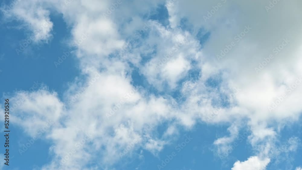 Timelapse of beautiful blue sky and white cloud with 4k resolution. The environment in the natural world. Timelapse of beautiful blue sky and white cloud with 4k resolution. The environment in the natural world.