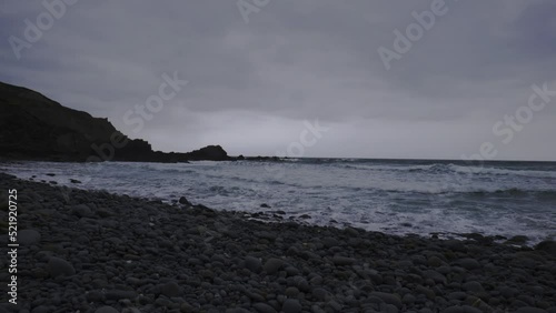 Waves on a Cornish beach. photo