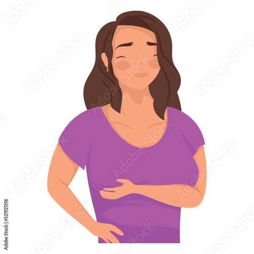 woman checking her breasts