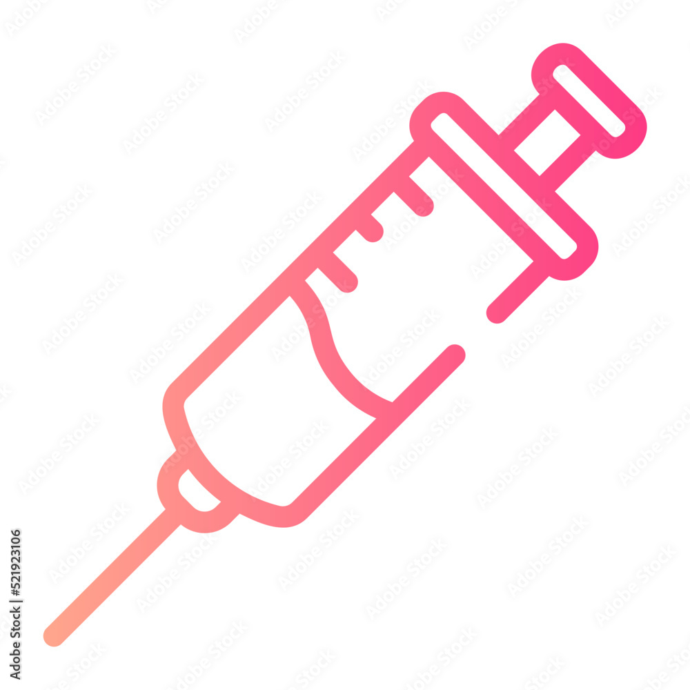 syringe gradient icon syringe gradient icon