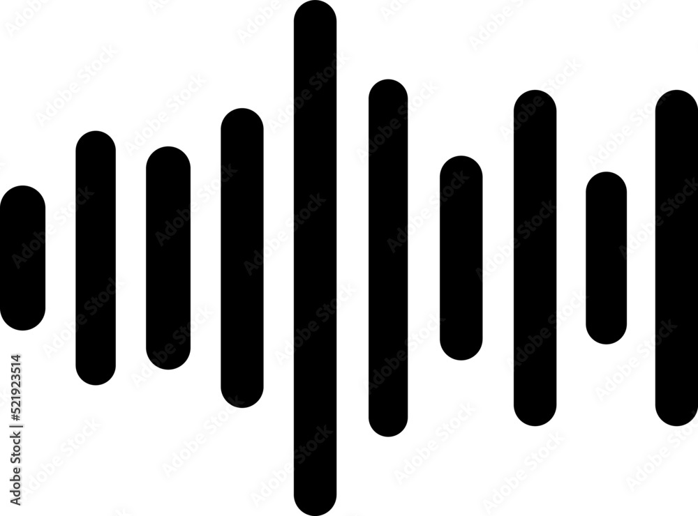 Sound wave vector icon. The symbol of the small big sign icon.eps Sound wave vector icon. The symbol of the small big sign icon.eps