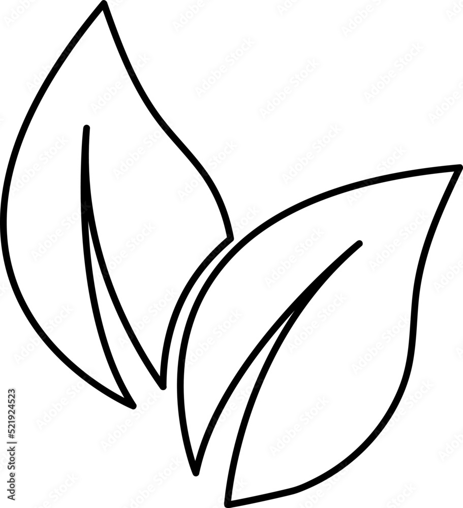 Fototapeta premium Leaf icon design template vector isolated on white background..eps