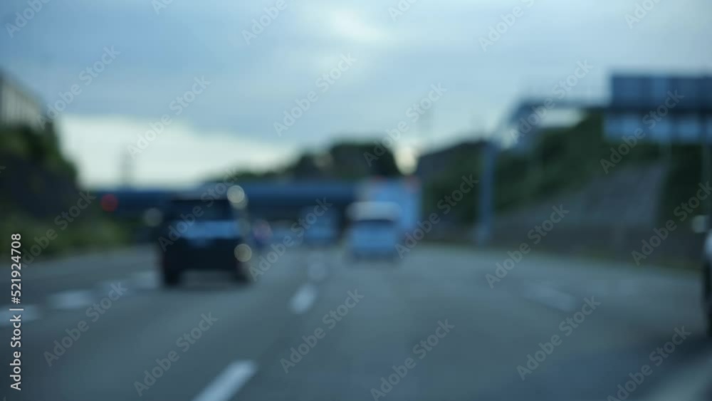 高速道路の運転 スローモーション 高速道路の運転 スローモーション