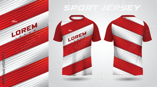 red white shirt sport jersey design