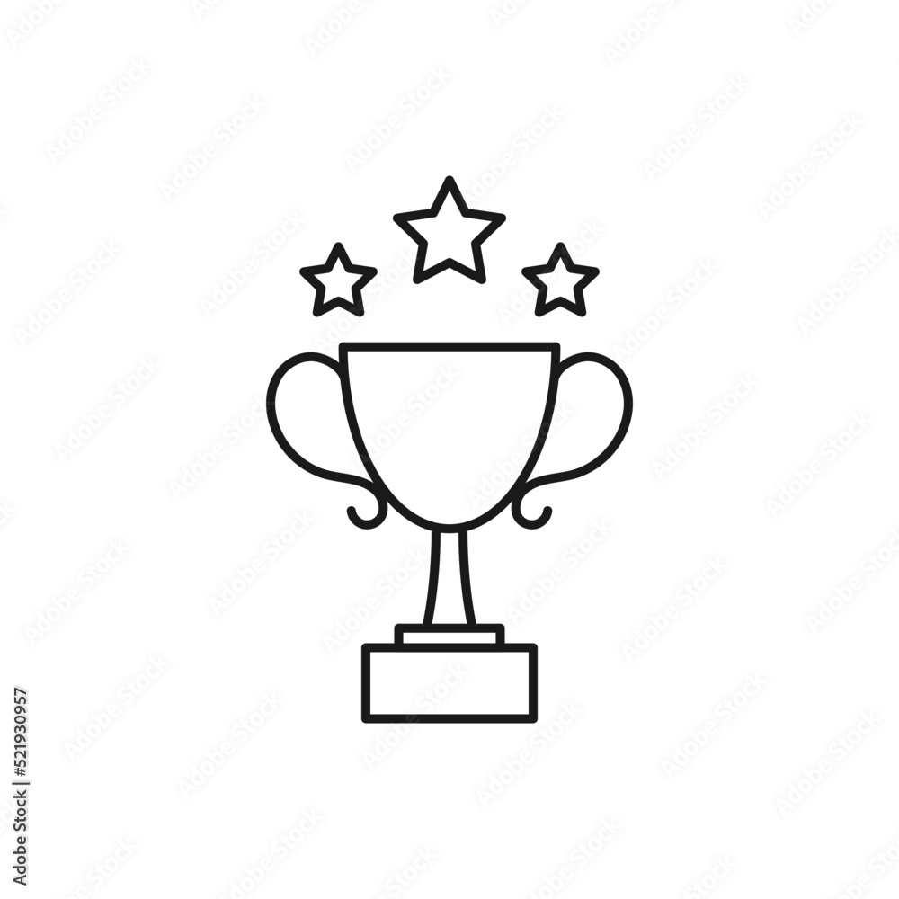 Winning line art business cooperation icon design template vector illustration Winning line art business cooperation icon design template vector illustration