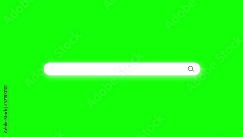 Search Bar Blank Animated Chroma Key Background