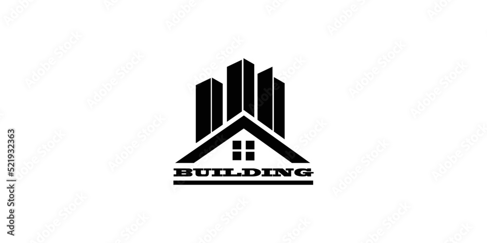Building logo with modern style