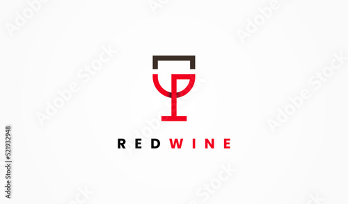 Initial Letter G Wine Glass, Goblet Logo. Usable for Business and Branding Company Logos. Flat Vector Logo Design Template Element.
