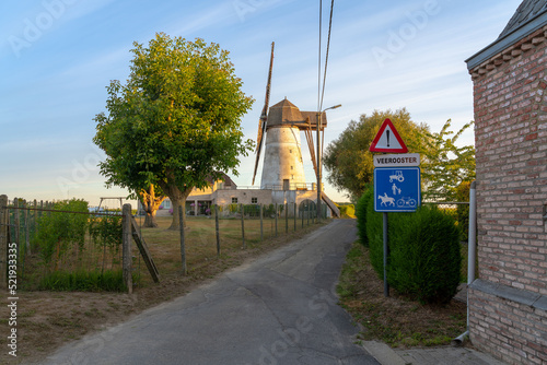 An Windmill in the morning photo