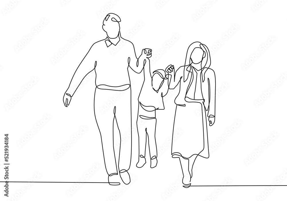 Cute childs like hand drawn family with boy and heart - stock vector  1813327 | Crushpixel