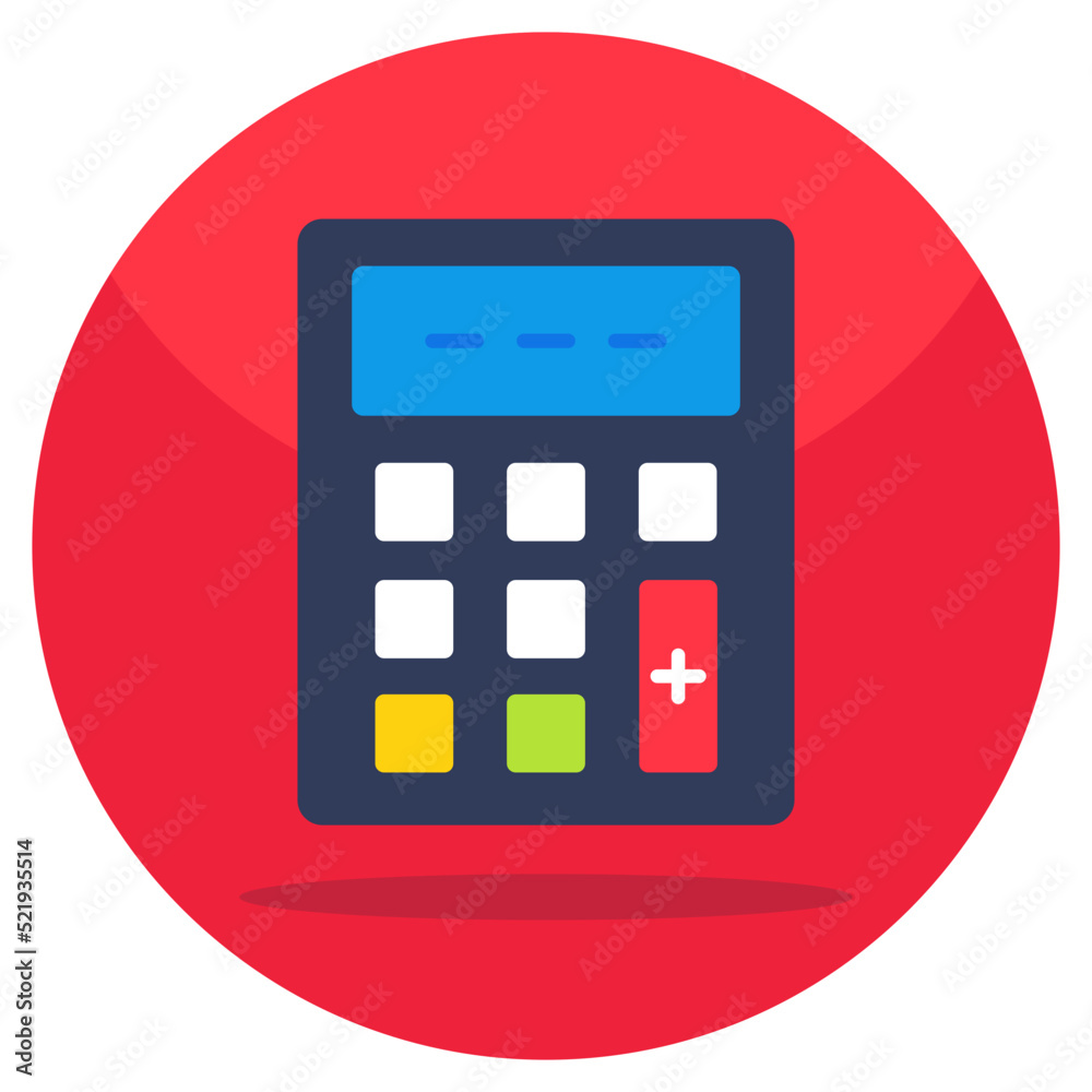 A premium download icon of number cruncher, calculator - obrazy, fototapety, plakaty 