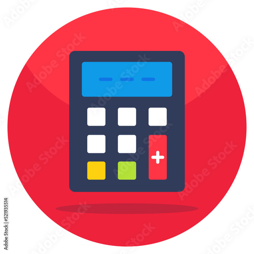 A premium download icon of number cruncher, calculator photo