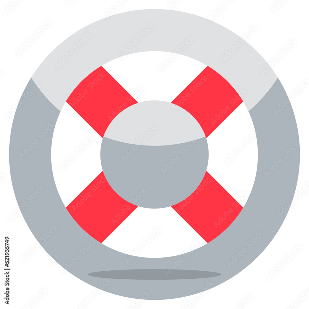 Modern design icon of life ring Modern design icon of life ring