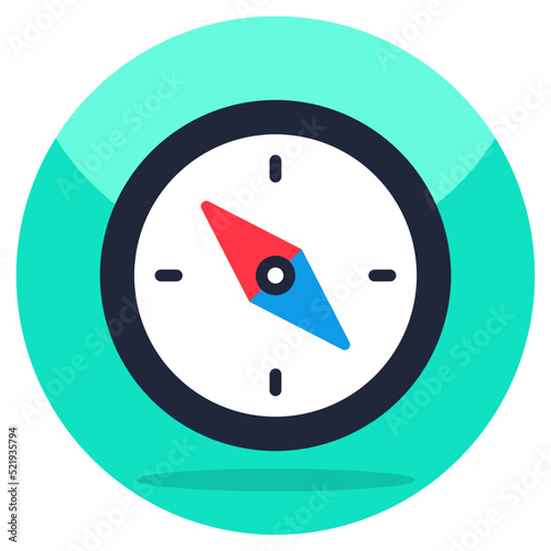 Modern design icon of compass Free Download Modern design icon of compass - GFXLoad