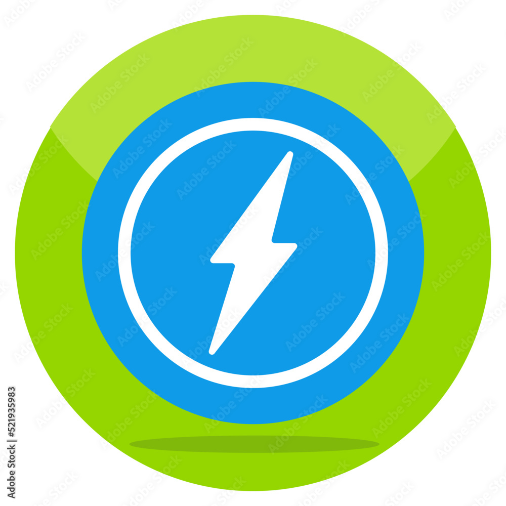 An icon design of electric bolt An icon design of electric bolt