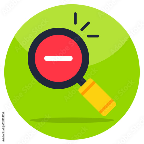 Trendy vector design of zoom out 
