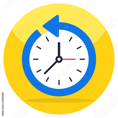 Trendy vector design of time update 