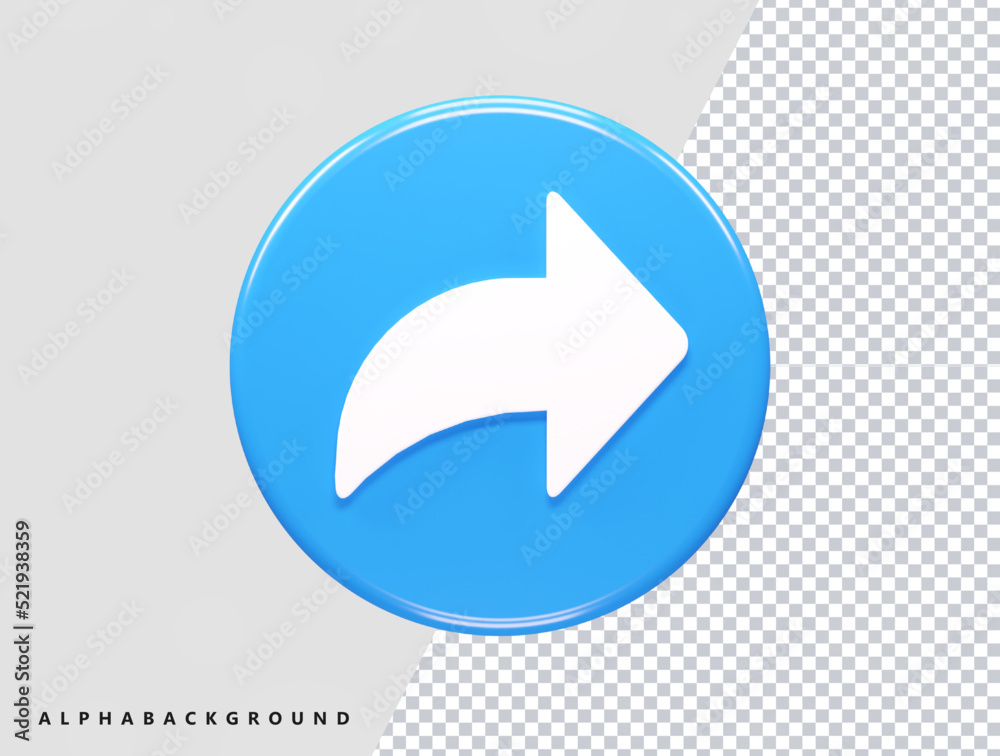 Share icon 3d png